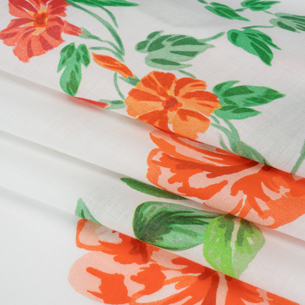 Mood Exclusive Red Roses and Hellos Cotton Voile Folded Mood Exclusive Red Roses and Hellos Cotton Voile Folded