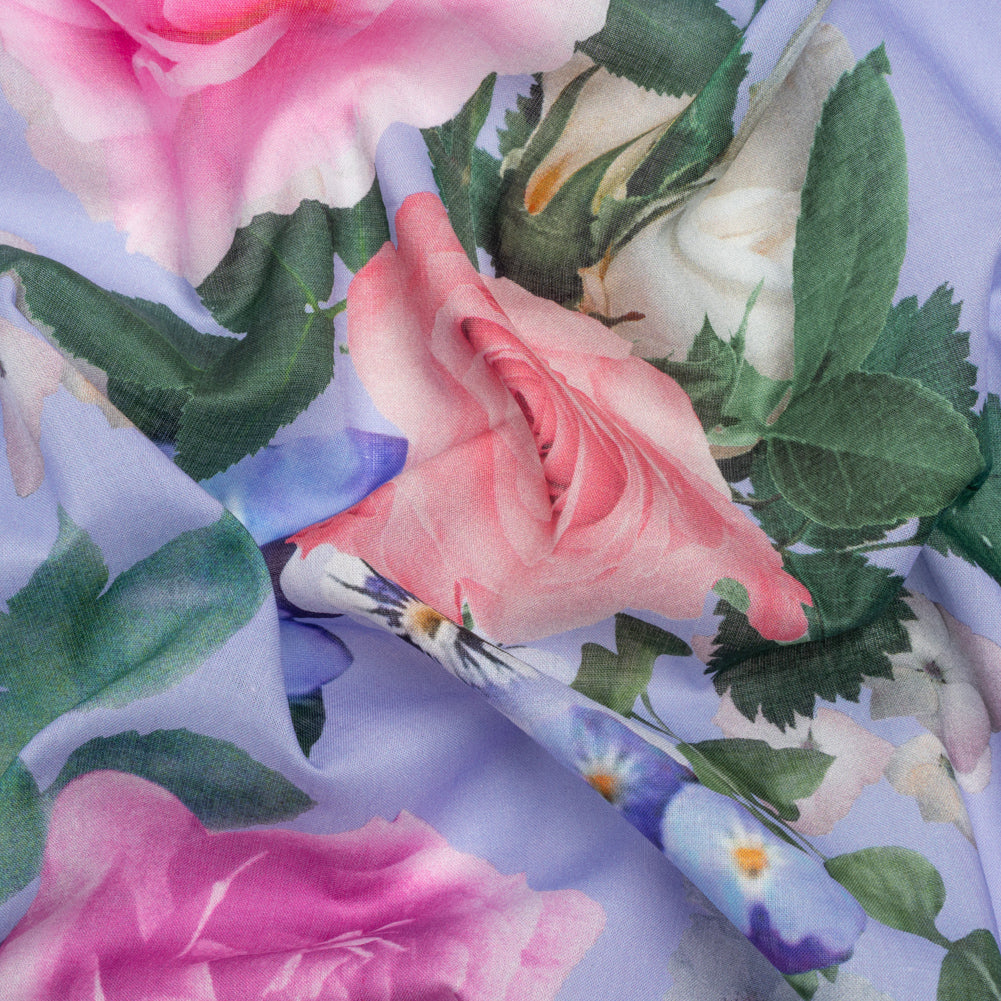 Mood Exclusive Periwinkle Picture Perfect Petals Cotton Voile Mood Exclusive Periwinkle Picture Perfect Petals Cotton Voile