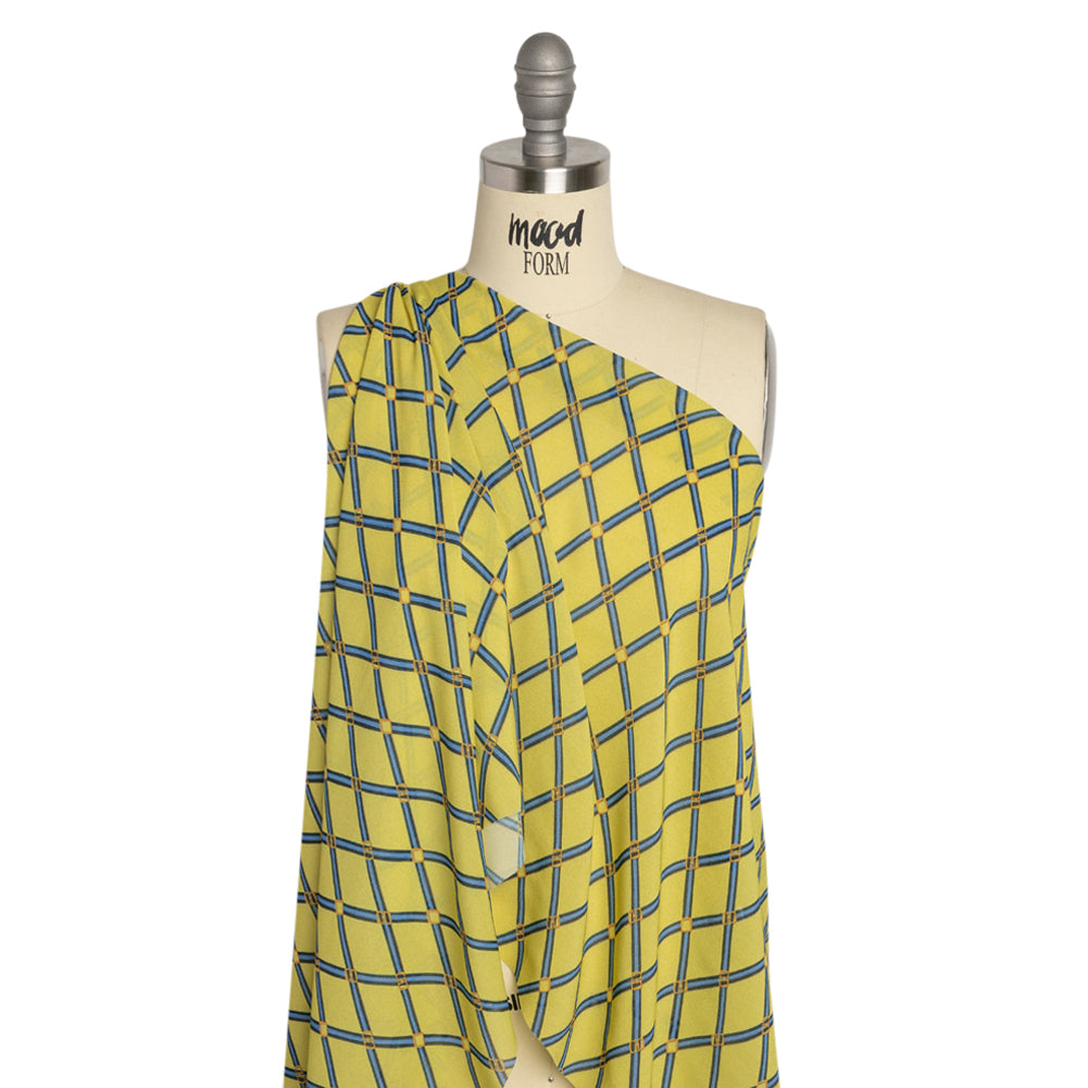 Mood Exclusive Lime Highly Haute Viscose Georgette Detail Mood Exclusive Lime Highly Haute Viscose Georgette Detail