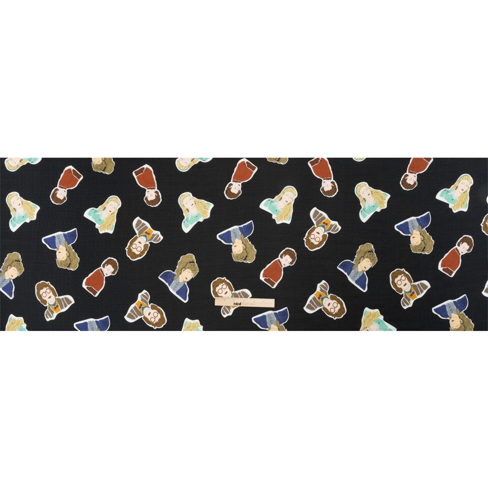 Slubbed Viscose Woven Print - Black, Red and Blue Female Portraits - Mood Exclusive Phenomenal Woman Full Slubbed Viscose Woven Print - Black, Red and Blue Female Portraits - Mood Exclusive Phenomenal Woman Full