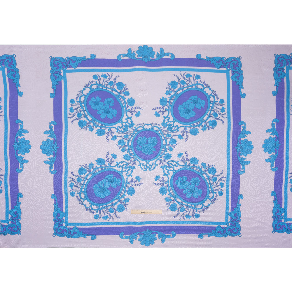 Mood Exclusive Purple Eau de Cologne Animal Rayon Jacquard Panel Drape Mood Exclusive Purple Eau de Cologne Animal Rayon Jacquard Panel Drape