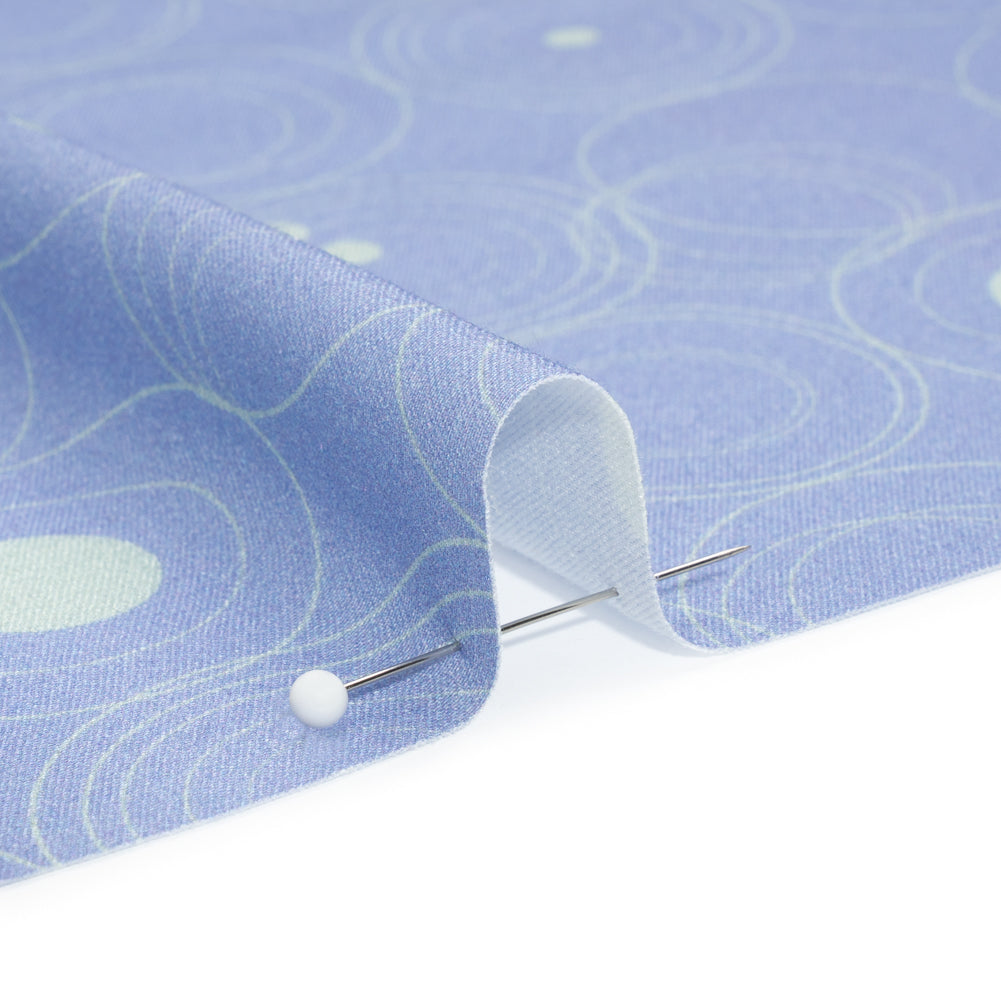 Mood Exclusive Blue Planetary Place Stretch Sustainable Rayon Batiste Folded Mood Exclusive Blue Planetary Place Stretch Sustainable Rayon Batiste Folded