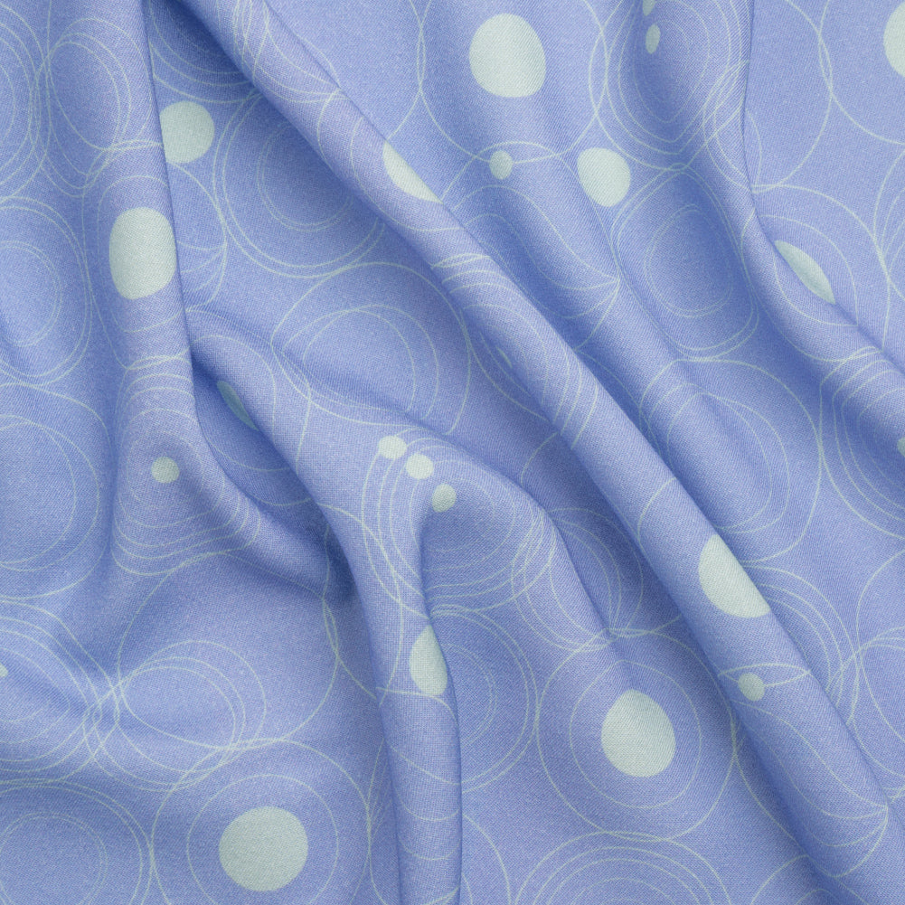 Mood Exclusive Blue Planetary Place Stretch Sustainable Rayon Batiste Mood Exclusive Blue Planetary Place Stretch Sustainable Rayon Batiste
