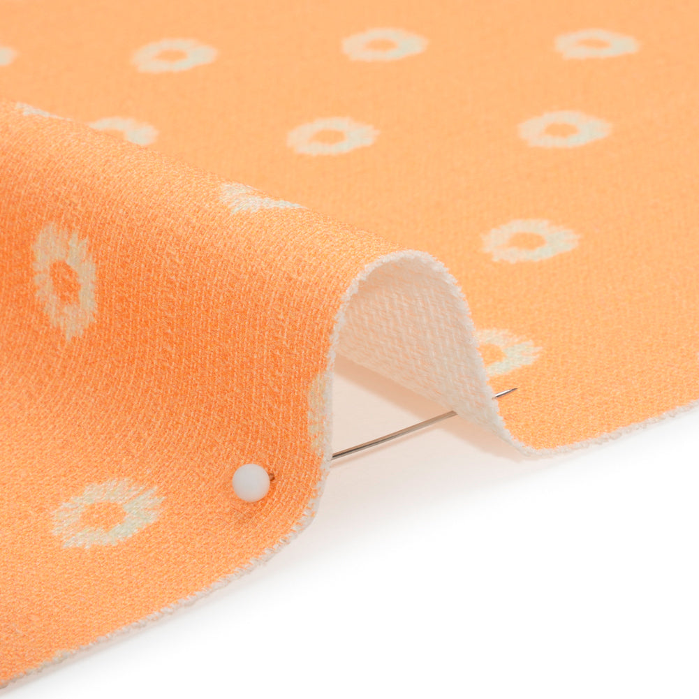 Mood Exclusive Orange Paisley Park Stretch Cotton Woven Detail Mood Exclusive Orange Paisley Park Stretch Cotton Woven Detail