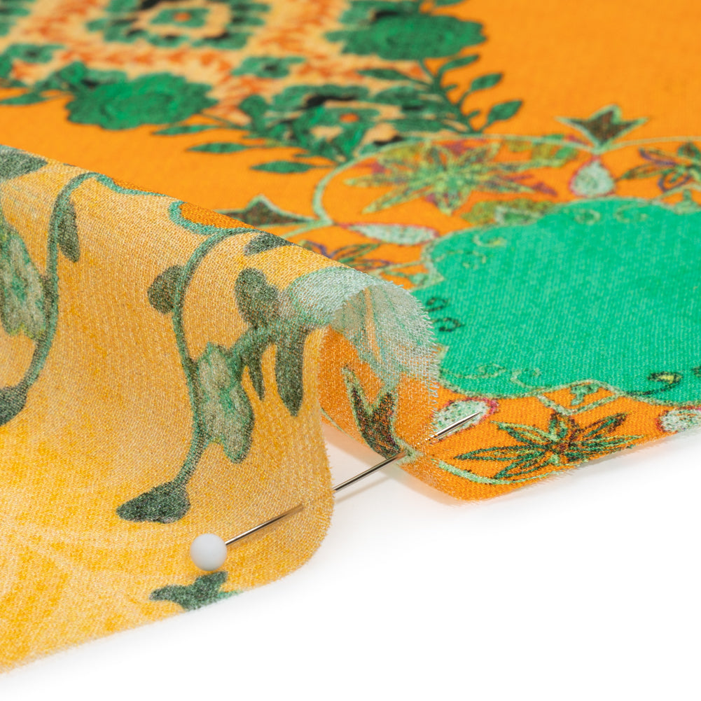 Mood Exclusive Orange Villa of Vitality Viscose Georgette Detail Mood Exclusive Orange Villa of Vitality Viscose Georgette Detail