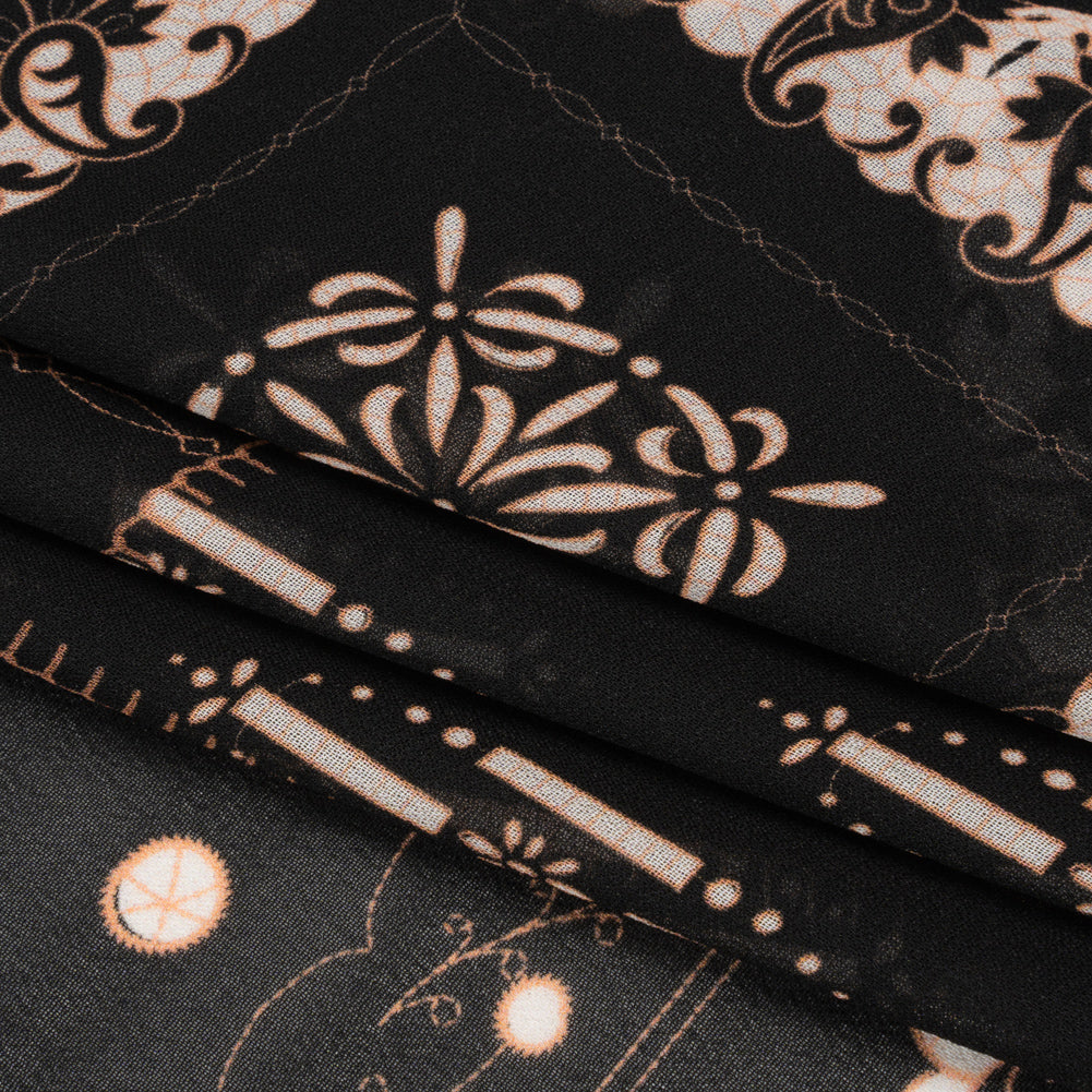 Mood Exclusive Black Reimagined Rodeo Viscose Georgette Folded Mood Exclusive Black Reimagined Rodeo Viscose Georgette Folded