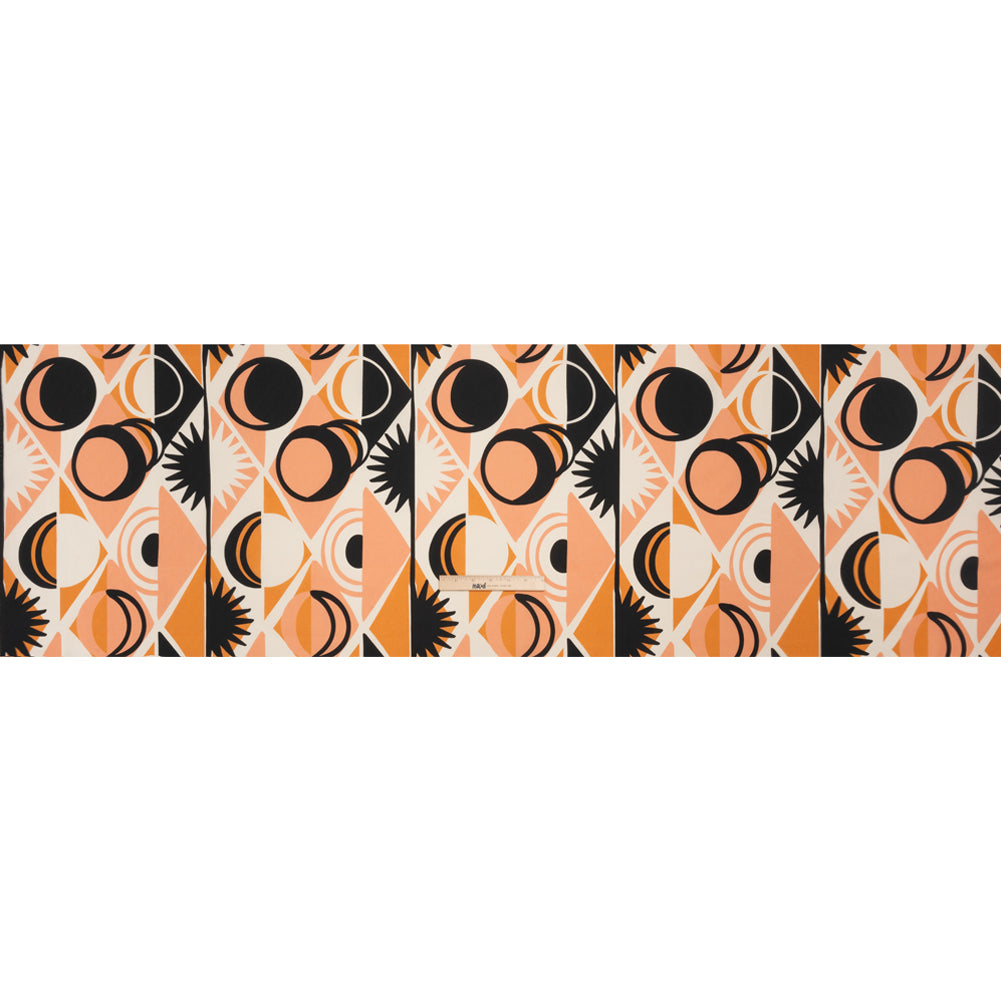 Cotton Poplin Print - Orange Geometric Suns and Circles - Mood Exclusive Twinkle Twinkle Full Cotton Poplin Print - Orange Geometric Suns and Circles - Mood Exclusive Twinkle Twinkle Full