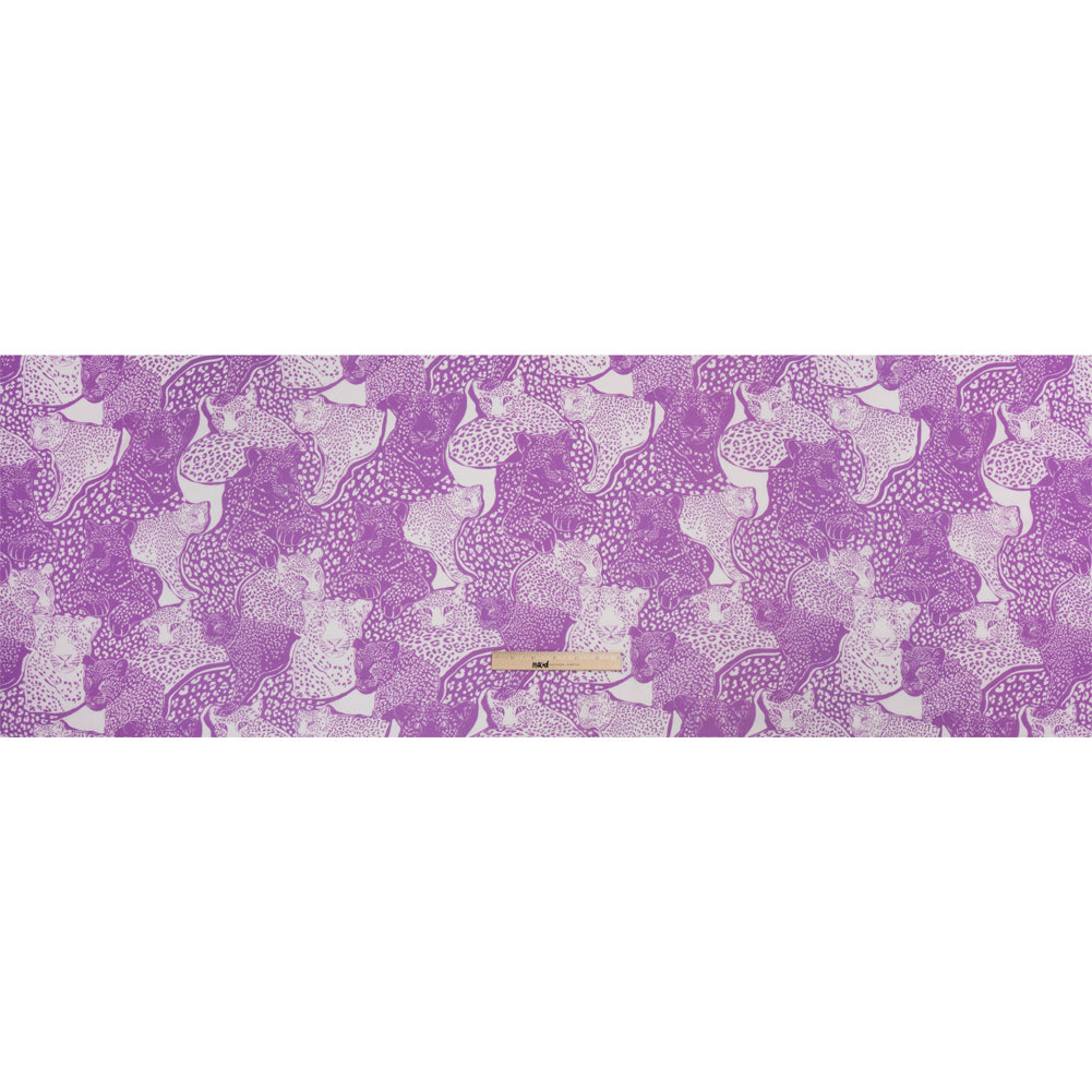 Sustainable Viscose Crepe Print - Purple and White Spotted Cats - Mood Exclusive Jamming Jaguars Full Sustainable Viscose Crepe Print - Purple and White Spotted Cats - Mood Exclusive Jamming Jaguars Full