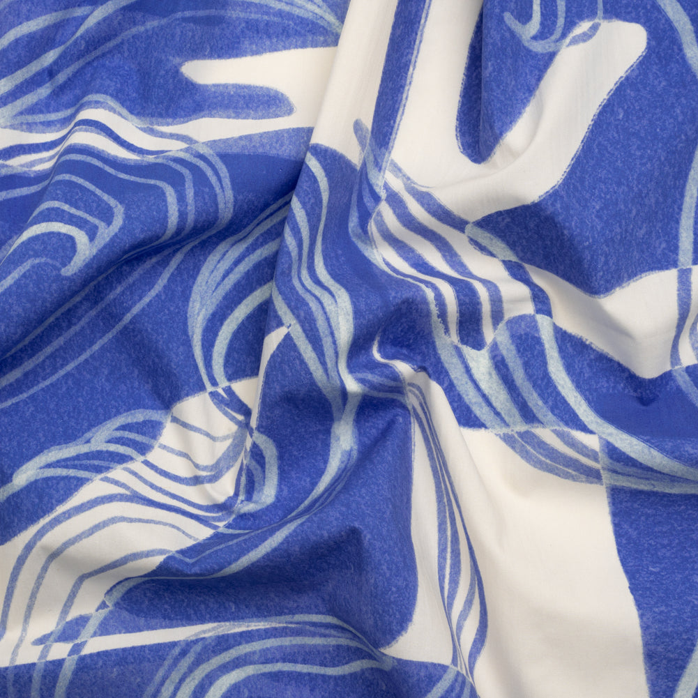 Mood Exclusive Blue Sky Circus Cotton Poplin Mood Exclusive Blue Sky Circus Cotton Poplin