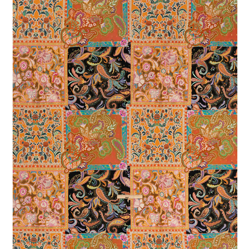 Mood Exclusive Queen of Tangerine Metallic Dotted Crinkled Viscose Crepe Drape Mood Exclusive Queen of Tangerine Metallic Dotted Crinkled Viscose Crepe Drape