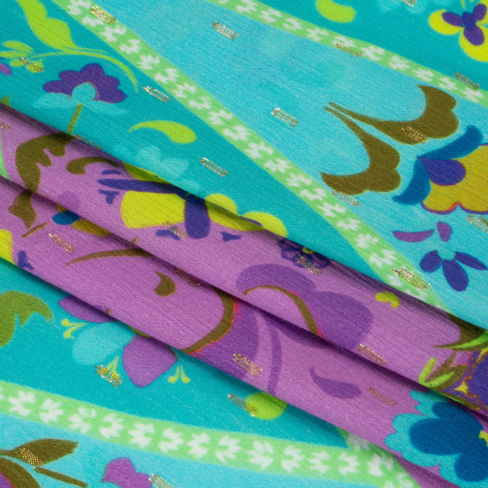 Mood Exclusive Bright Sights Metallic Dotted Crinkled Viscose Crepe Full Mood Exclusive Bright Sights Metallic Dotted Crinkled Viscose Crepe Full