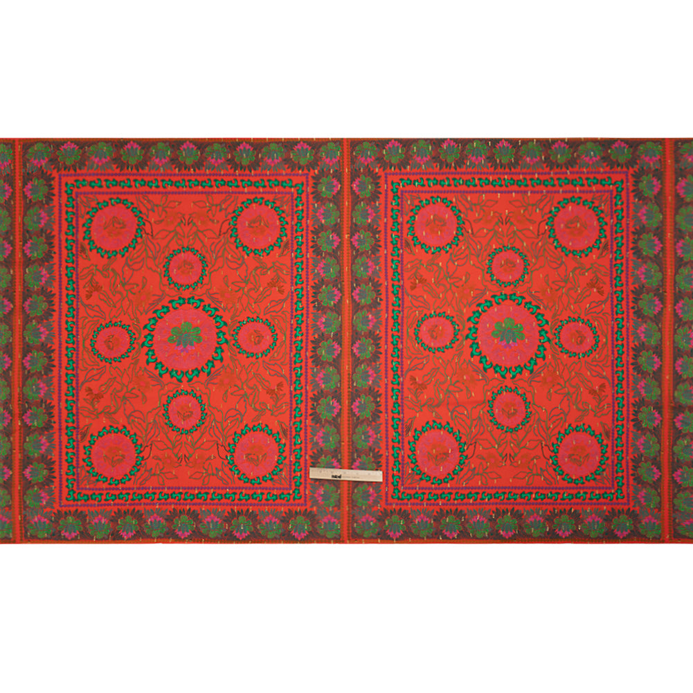 Mood Exclusive Red Let us Lotus Metallic Dotted Crinkled Viscose Crepe Panel Drape Mood Exclusive Red Let us Lotus Metallic Dotted Crinkled Viscose Crepe Panel Drape