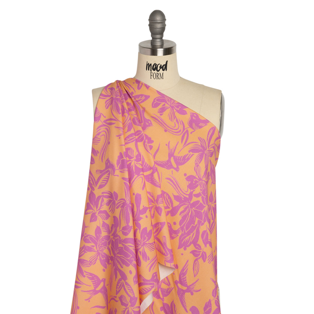 Mood Exclusive Pink Airborne Acoustics Stretch Sustainable Rayon Batiste Detail Mood Exclusive Pink Airborne Acoustics Stretch Sustainable Rayon Batiste Detail