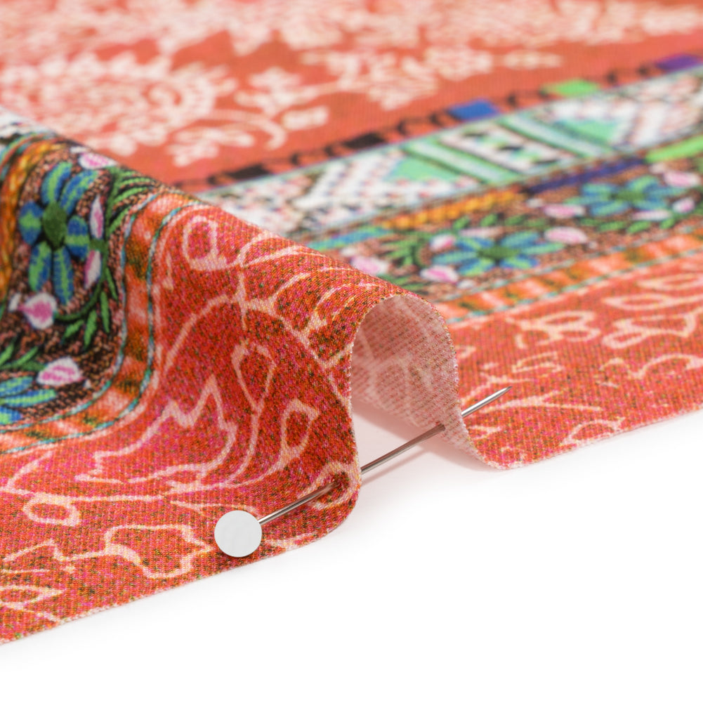 Mood Exclusive Red Bandana Bonanza Stretch Sustainable Rayon Batiste Panel Folded Mood Exclusive Red Bandana Bonanza Stretch Sustainable Rayon Batiste Panel Folded