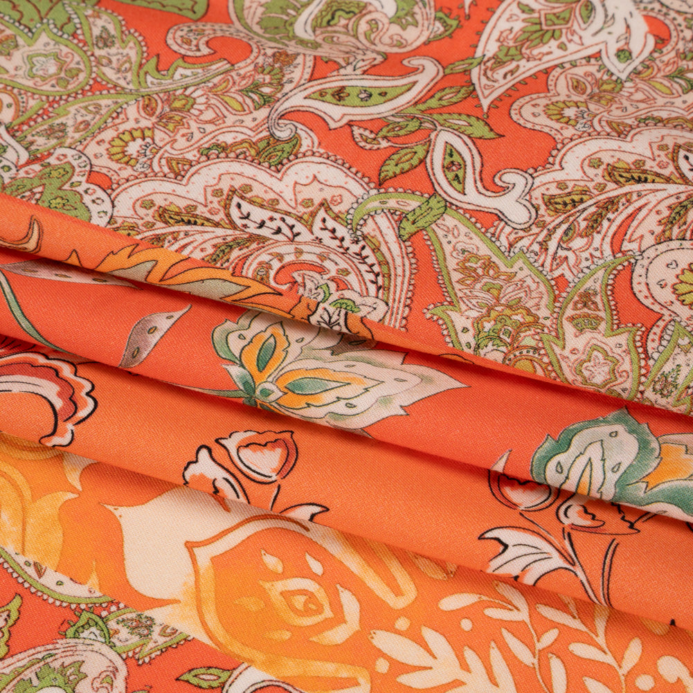 Mood Exclusive Orange Blossom Sustainable Rayon Batiste Panel Full Mood Exclusive Orange Blossom Sustainable Rayon Batiste Panel Full