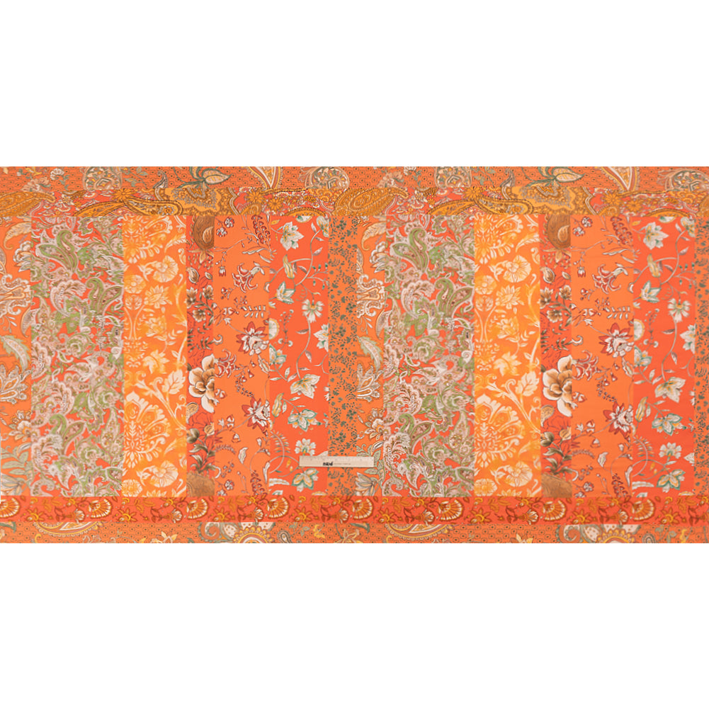 Mood Exclusive Orange Blossom Sustainable Rayon Batiste Panel Drape Mood Exclusive Orange Blossom Sustainable Rayon Batiste Panel Drape