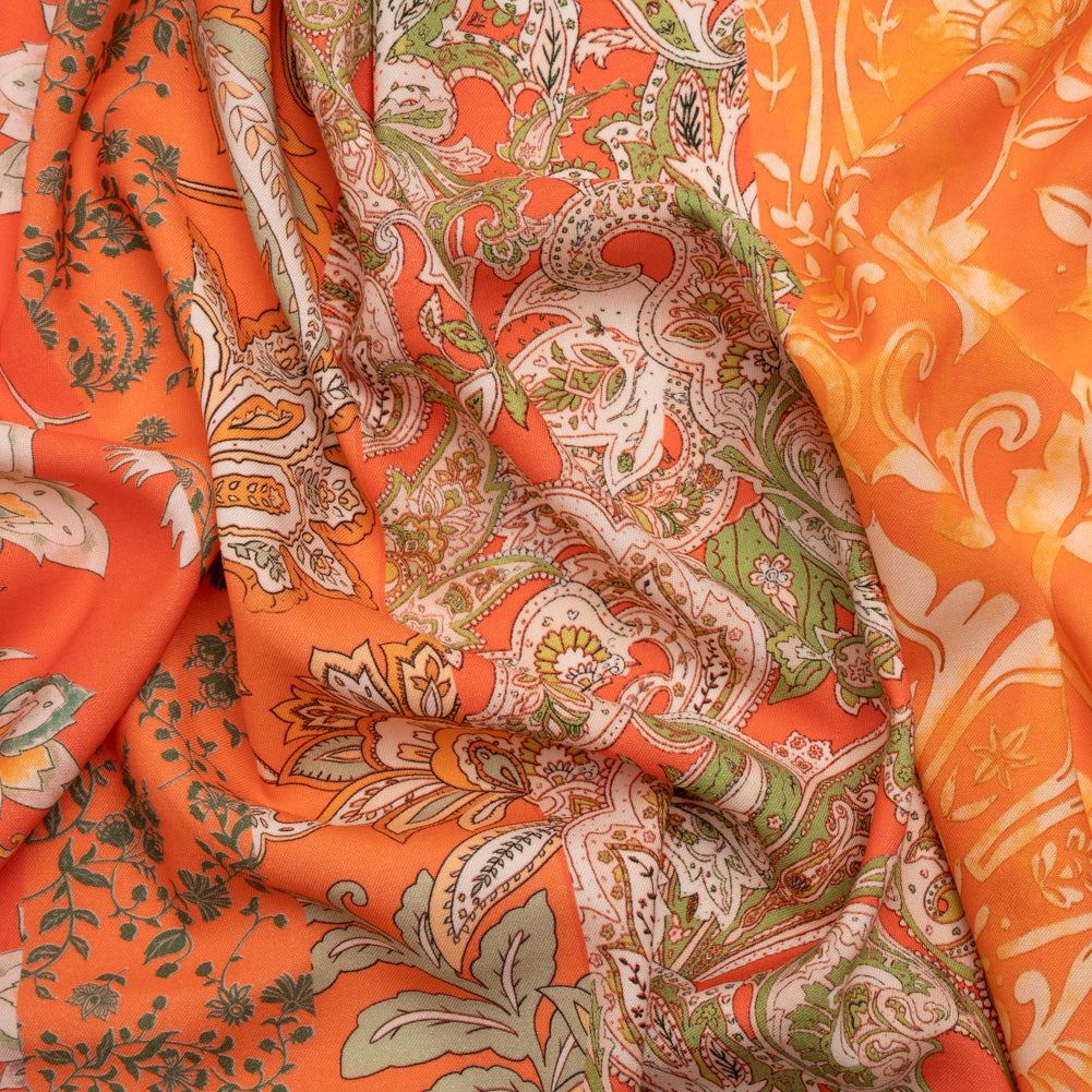 Mood Exclusive Orange Blossom Sustainable Rayon Batiste Panel Mood Exclusive Orange Blossom Sustainable Rayon Batiste Panel