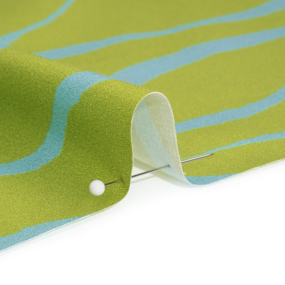 Mood Exclusive Green Funky Feline Stretch Brushed Cotton Twill Detail Mood Exclusive Green Funky Feline Stretch Brushed Cotton Twill Detail