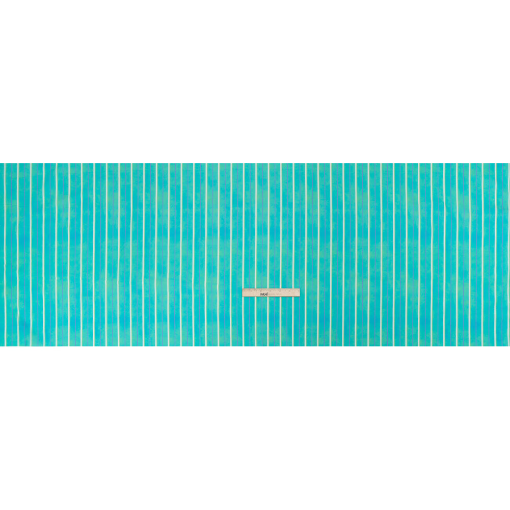 Cotton Voile Print - Turquoise Stripes - Mood Exclusive Pinstriped Party Full Cotton Voile Print - Turquoise Stripes - Mood Exclusive Pinstriped Party Full