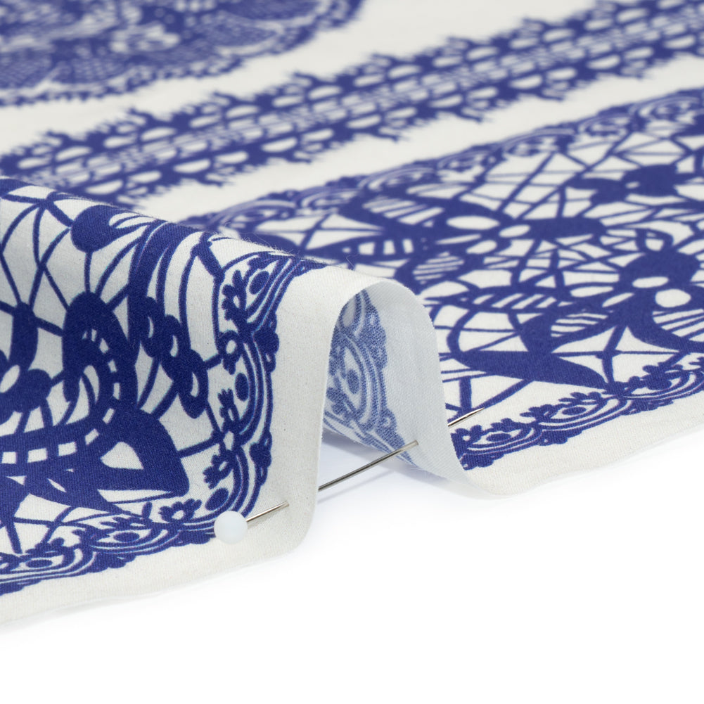 Mood Exclusive Ultramarine Two Sugar Cubes Cotton Poplin Detail Mood Exclusive Ultramarine Two Sugar Cubes Cotton Poplin Detail