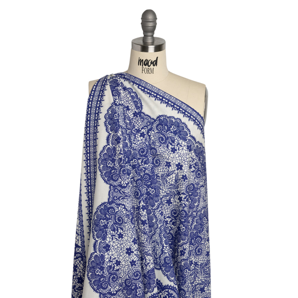 Mood Exclusive Ultramarine Two Sugar Cubes Cotton Poplin Drape Mood Exclusive Ultramarine Two Sugar Cubes Cotton Poplin Drape