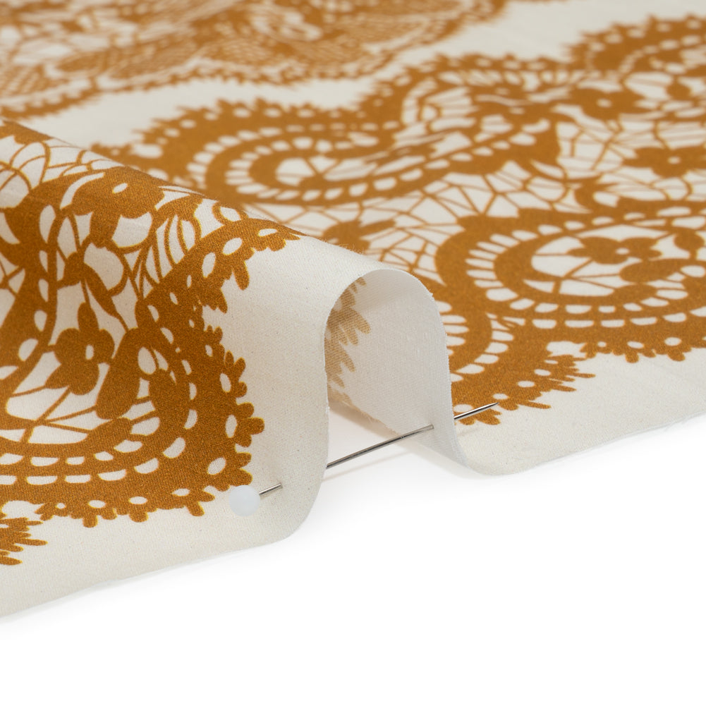 Mood Exclusive Ochre Two Sugar Cubes Cotton Poplin Detail Mood Exclusive Ochre Two Sugar Cubes Cotton Poplin Detail