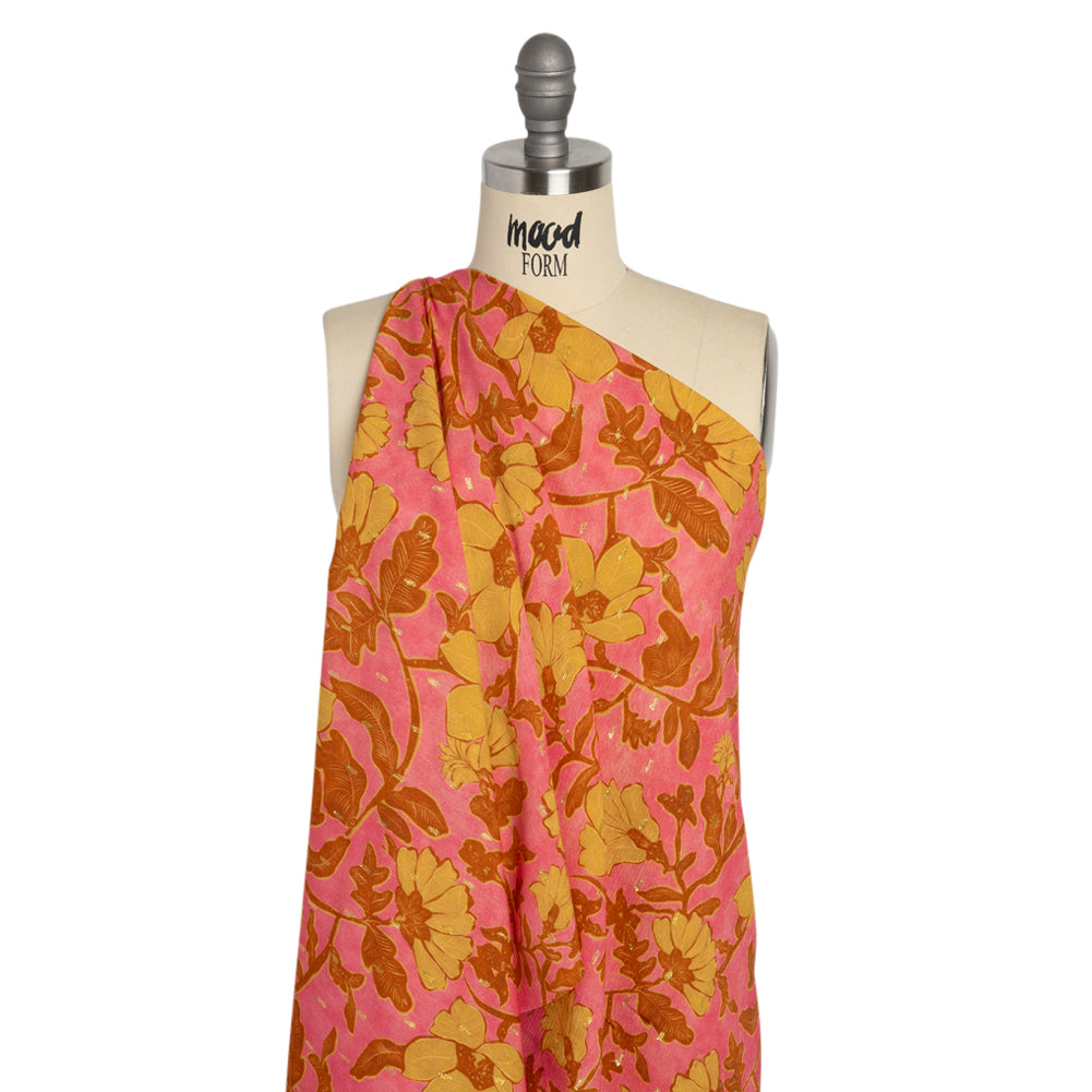 Mood Exclusive Sundown Sundae Metallic Dotted Crinkled Viscose Crepe Detail Mood Exclusive Sundown Sundae Metallic Dotted Crinkled Viscose Crepe Detail