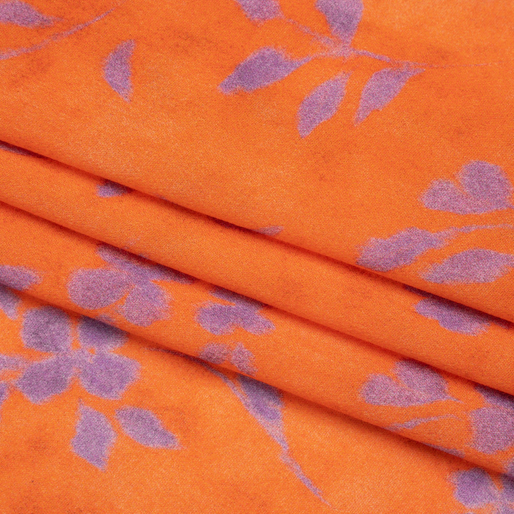 Mood Exclusive Orange and Purple Stamped on my Mind Viscose Georgette Folded Mood Exclusive Orange and Purple Stamped on my Mind Viscose Georgette Folded