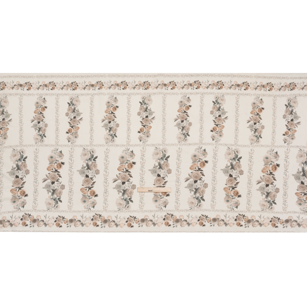 Mood Exclusive Cream Prosaic Petals Cotton Voile Panel Full Mood Exclusive Cream Prosaic Petals Cotton Voile Panel Full