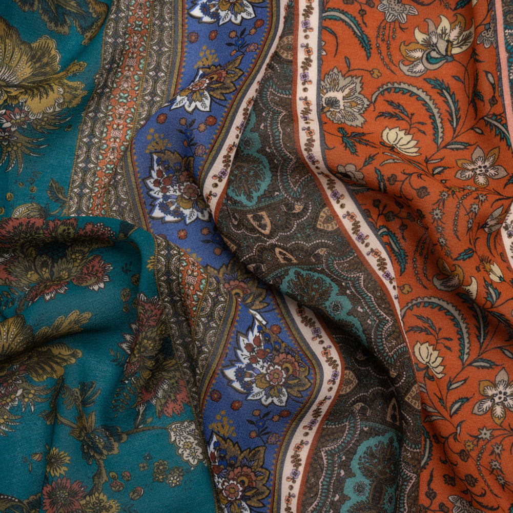 Mood Exclusive Orange Rhiannon's Run Viscose Georgette Mood Exclusive Orange Rhiannon's Run Viscose Georgette