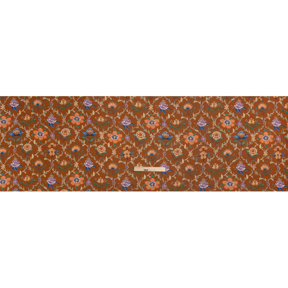 Mood Exclusive Brown Musee des Fleurs Viscose Georgette Drape Mood Exclusive Brown Musee des Fleurs Viscose Georgette Drape