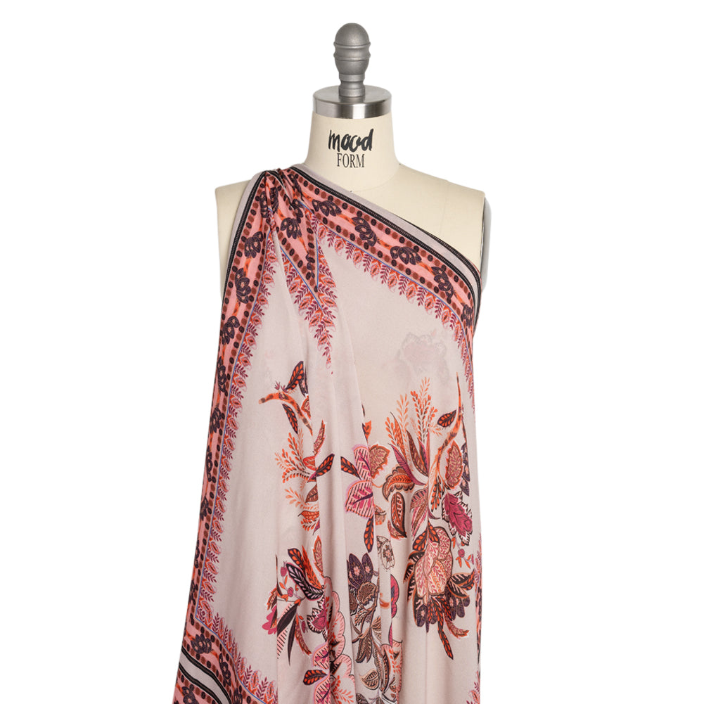 Mood Exclusive Berry Boughs Viscose Georgette Panel Detail Mood Exclusive Berry Boughs Viscose Georgette Panel Detail