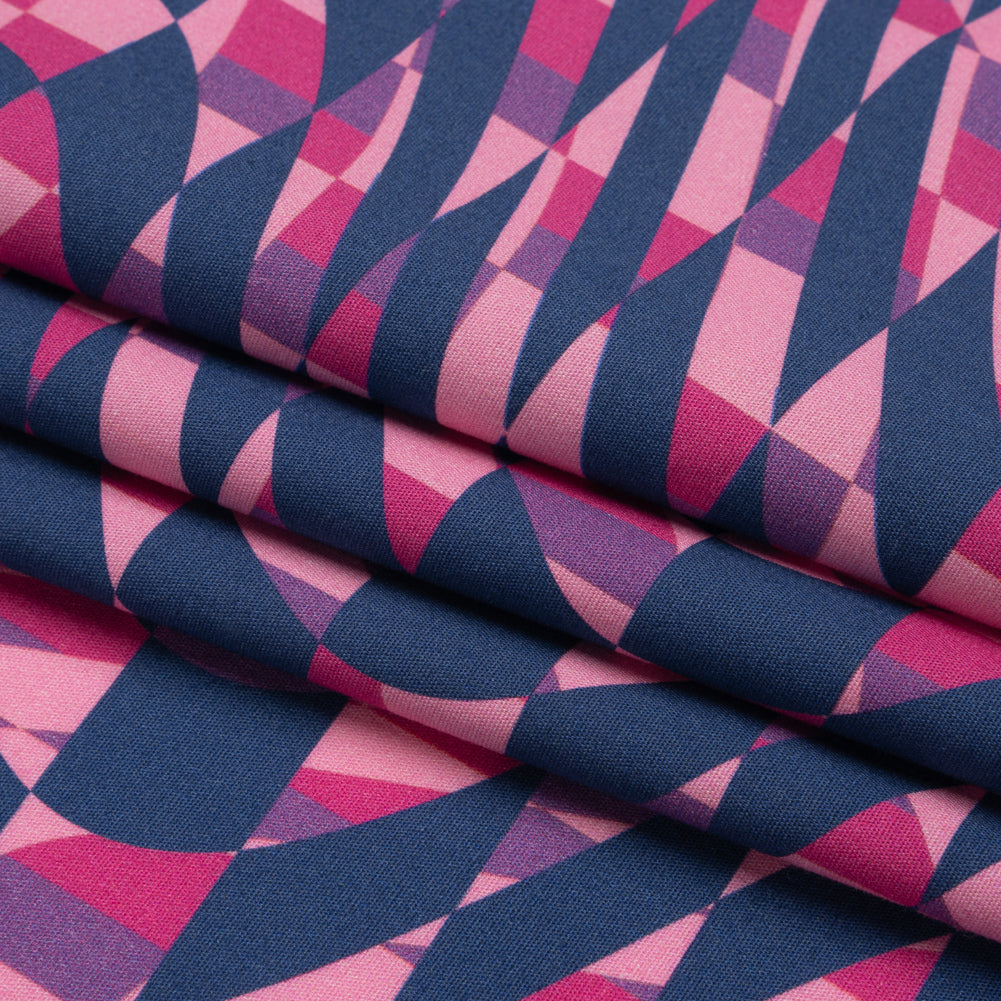 Mood Exclusive Pink Picnic Pantomime Stretch Cotton Poplin Folded Mood Exclusive Pink Picnic Pantomime Stretch Cotton Poplin Folded