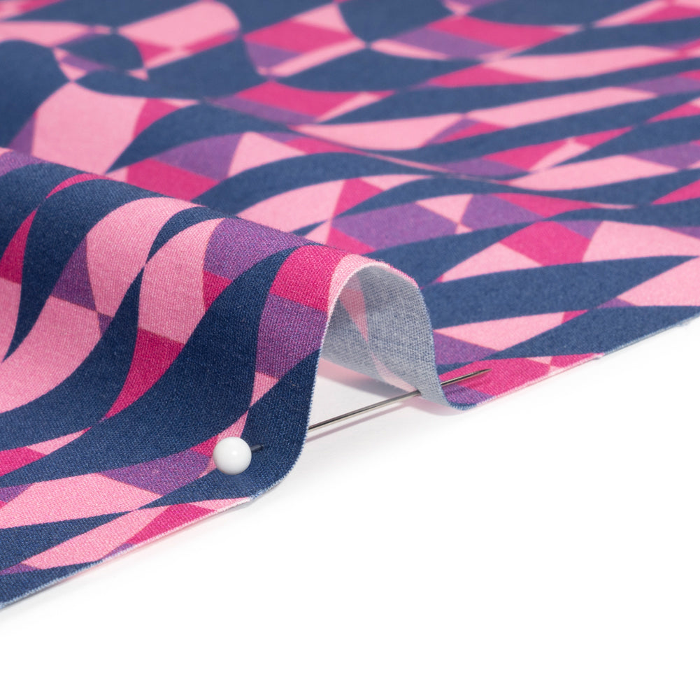 Mood Exclusive Pink Picnic Pantomime Stretch Cotton Poplin Detail Mood Exclusive Pink Picnic Pantomime Stretch Cotton Poplin Detail