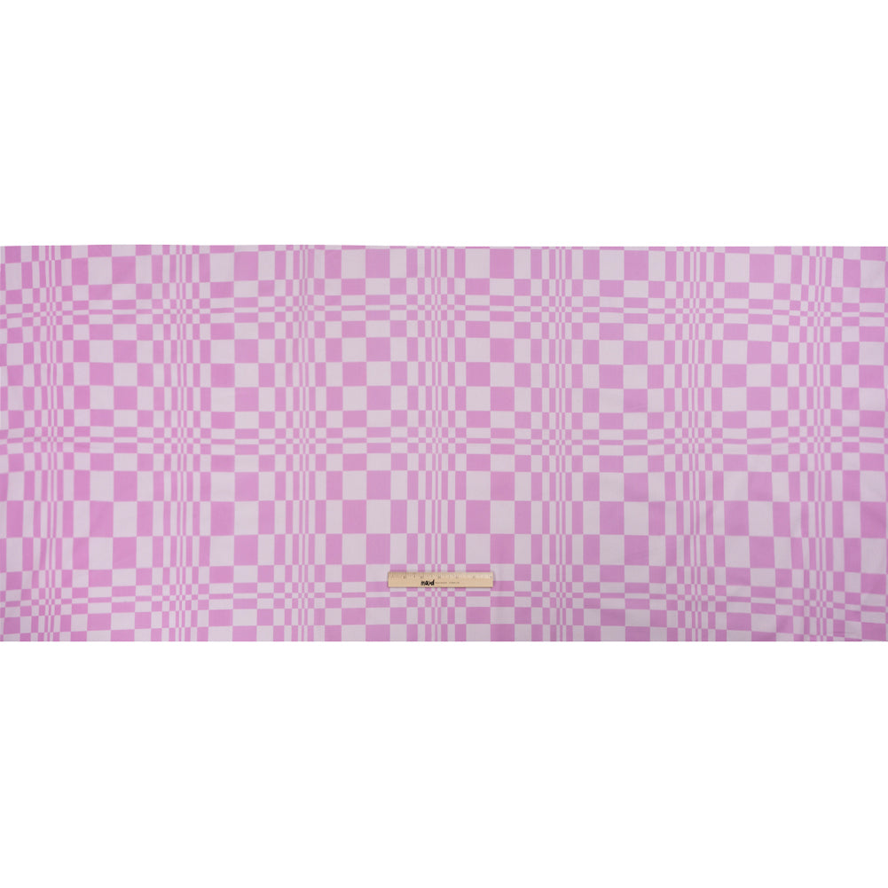 Mood Exclusive Lilac Cheeky Checkers Stretch Cotton Poplin Full Mood Exclusive Lilac Cheeky Checkers Stretch Cotton Poplin Full