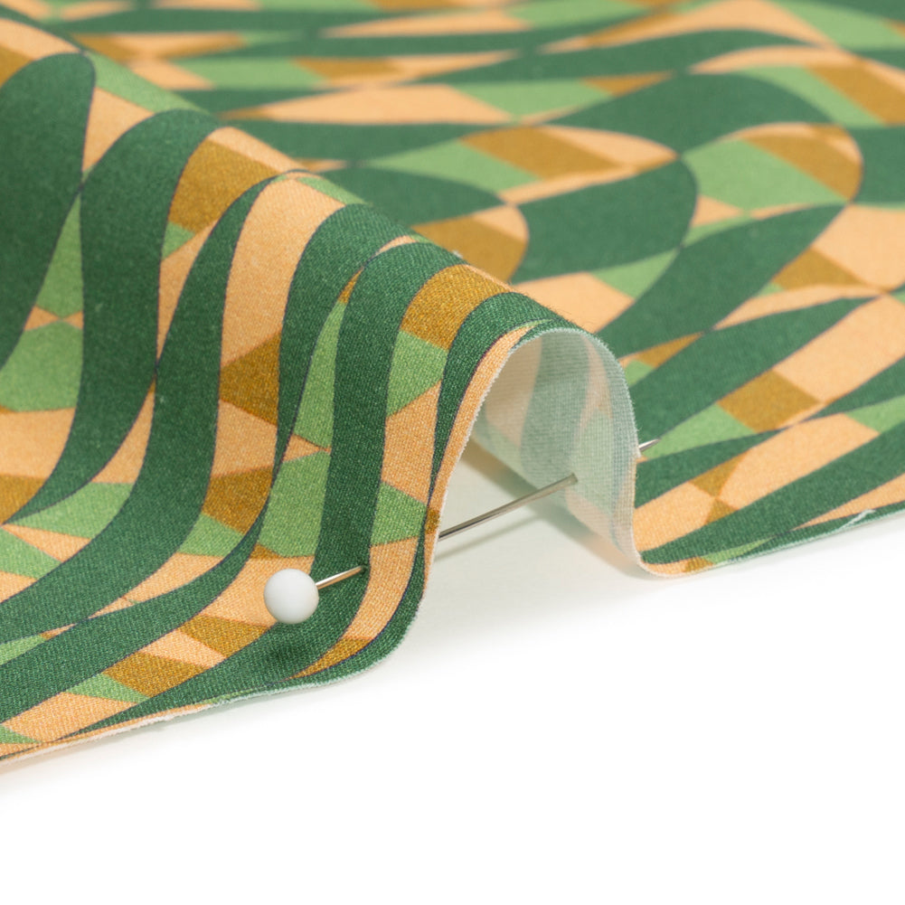 Mood Exclusive Green Picnic Pantomime Stretch Cotton Poplin Detail Mood Exclusive Green Picnic Pantomime Stretch Cotton Poplin Detail