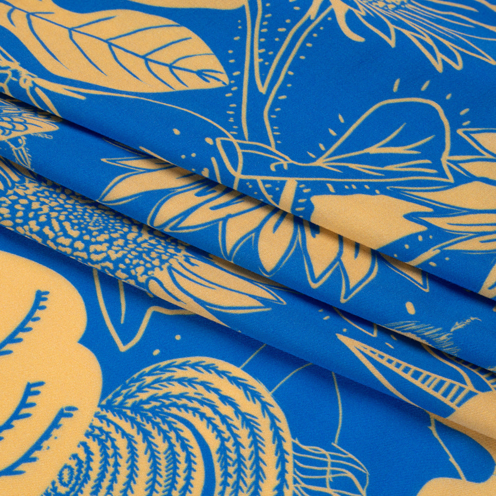 Mood Exclusive Blue Your Solar Self Viscose Twill Folded Mood Exclusive Blue Your Solar Self Viscose Twill Folded
