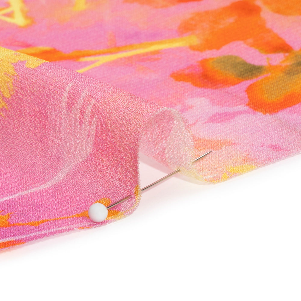 Mood Exclusive Pink Sapling Silhouette Viscose Georgette Folded Mood Exclusive Pink Sapling Silhouette Viscose Georgette Folded