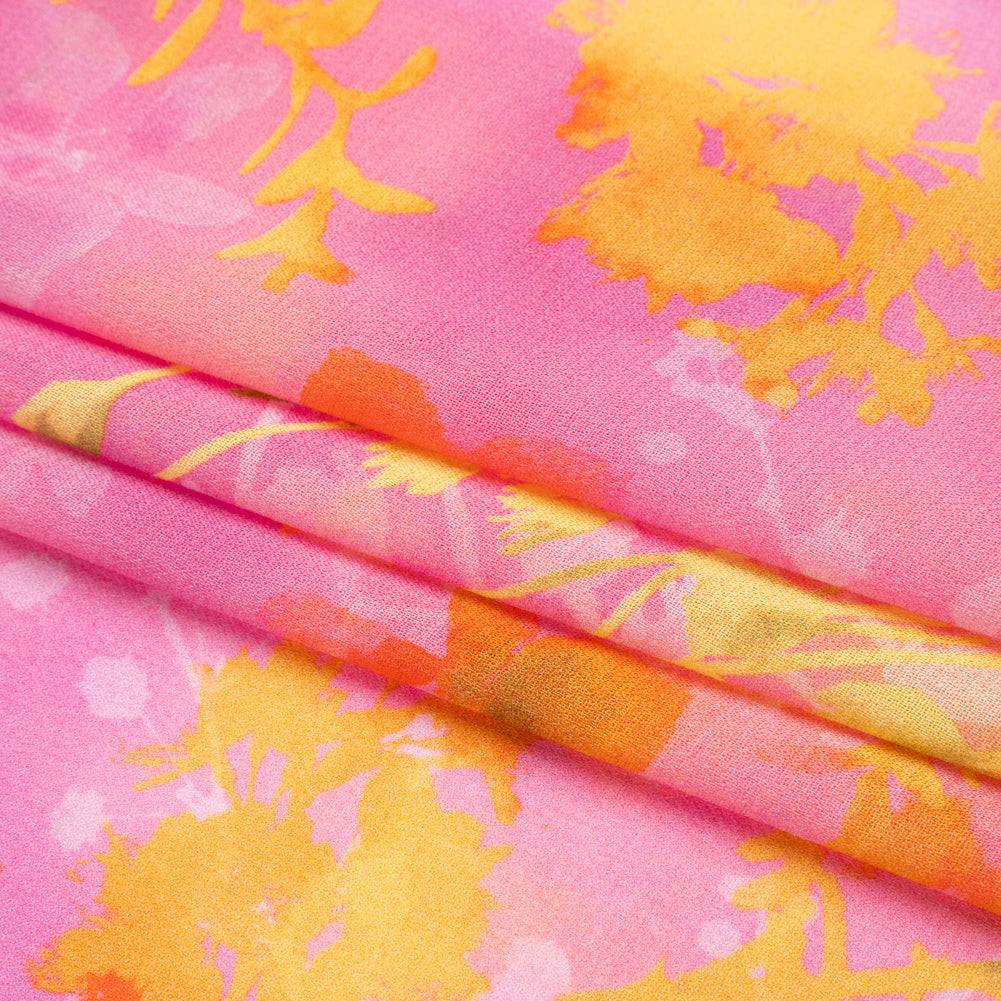 Mood Exclusive Pink Sapling Silhouette Viscose Georgette Full Mood Exclusive Pink Sapling Silhouette Viscose Georgette Full