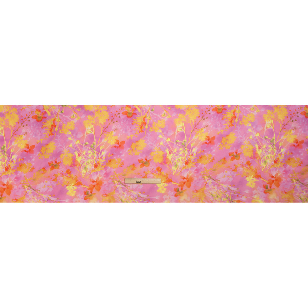 Mood Exclusive Pink Sapling Silhouette Viscose Georgette Drape Mood Exclusive Pink Sapling Silhouette Viscose Georgette Drape