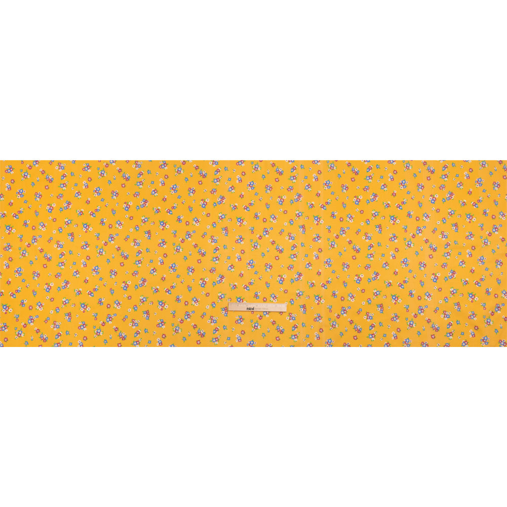 Cotton Voile Print - Yellow, Blue and Red Floral - Mood Exclusive Here We Grow Full Cotton Voile Print - Yellow, Blue and Red Floral - Mood Exclusive Here We Grow Full