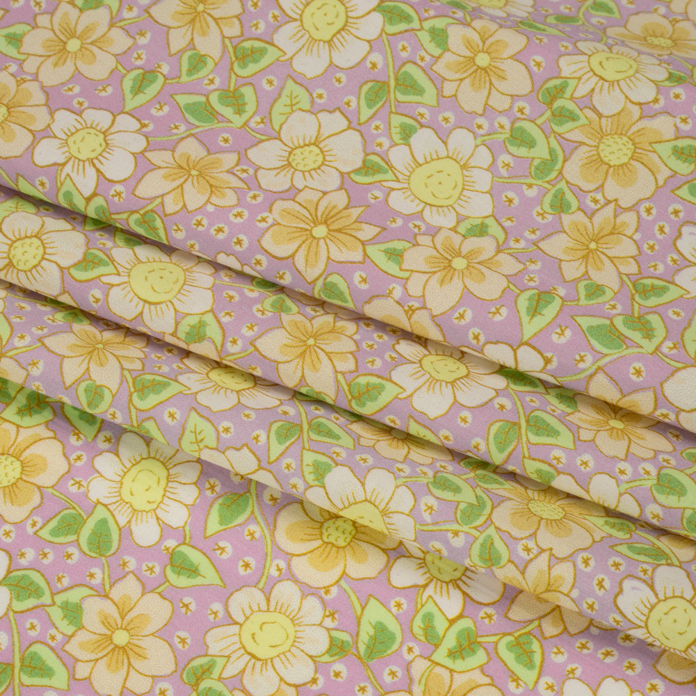 Mood Exclusive Lilac Daisy Dipper Cotton Poplin Folded Mood Exclusive Lilac Daisy Dipper Cotton Poplin Folded