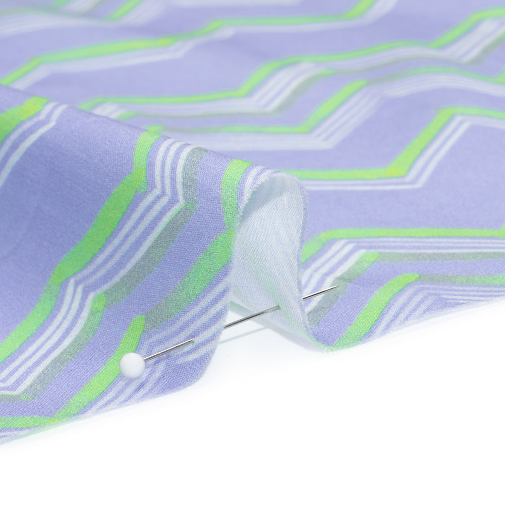 Mood Exclusive Periwinkle Pacific Peaks Cotton Voile Detail Mood Exclusive Periwinkle Pacific Peaks Cotton Voile Detail