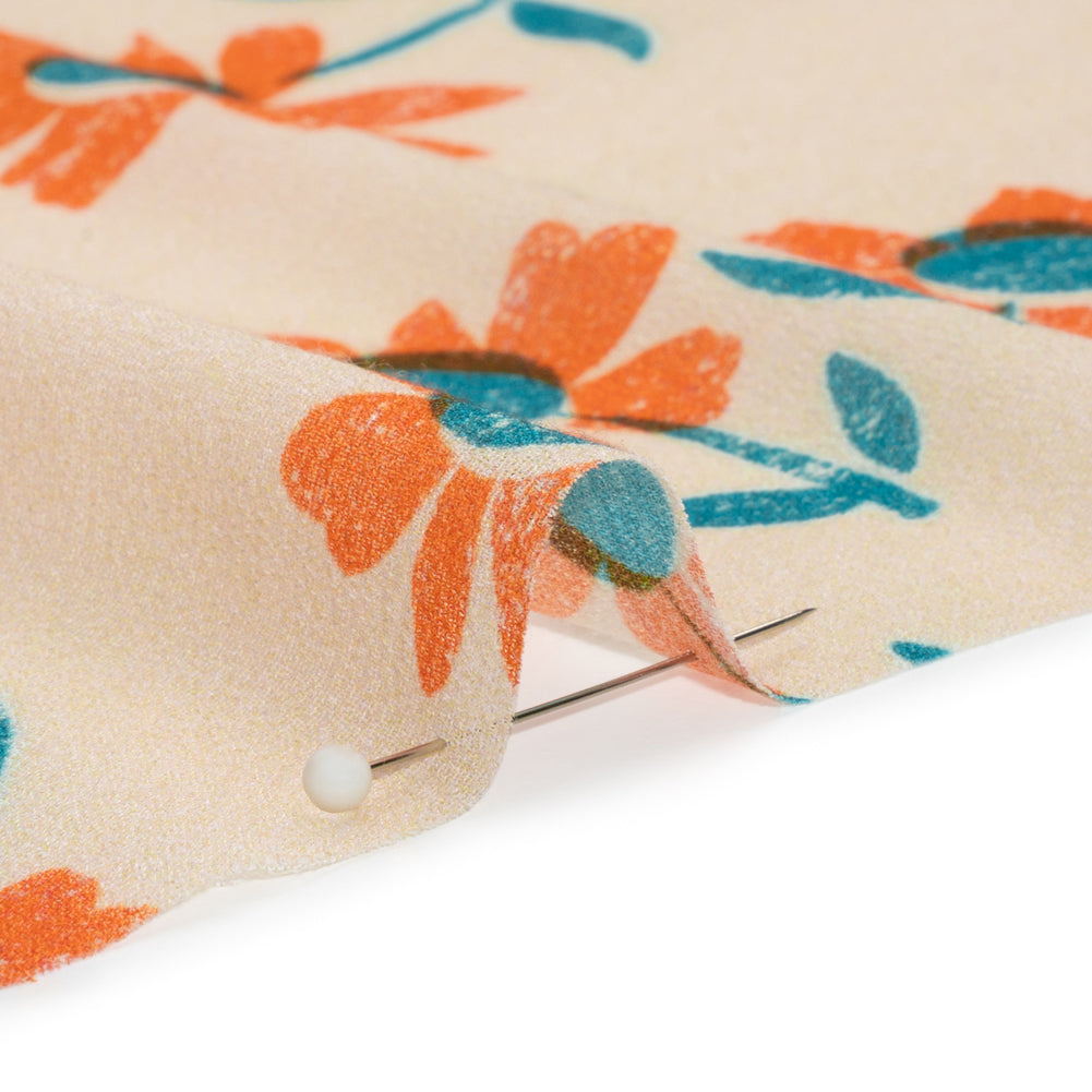 Mood Exclusive Cream Dear Dahlia Viscose Georgette Folded Mood Exclusive Cream Dear Dahlia Viscose Georgette Folded