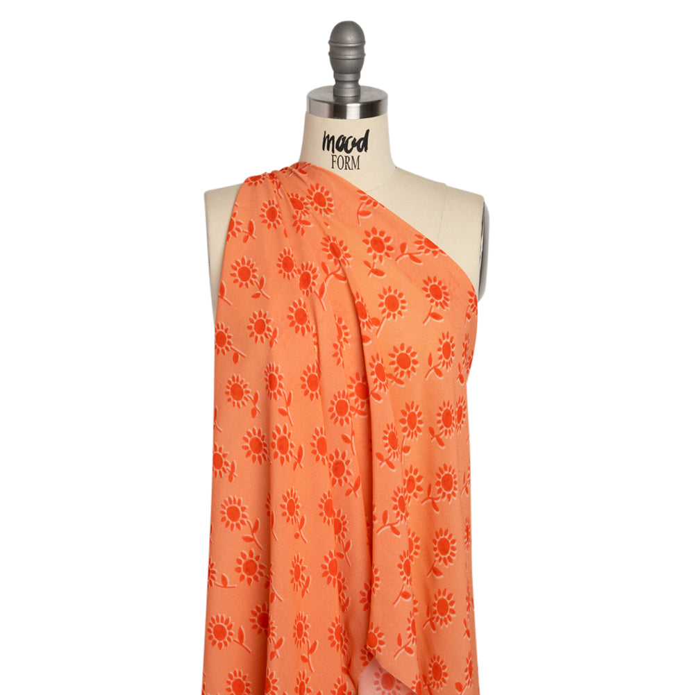 Mood Exclusive Sunflower Song Viscose Georgette Detail Mood Exclusive Sunflower Song Viscose Georgette Detail