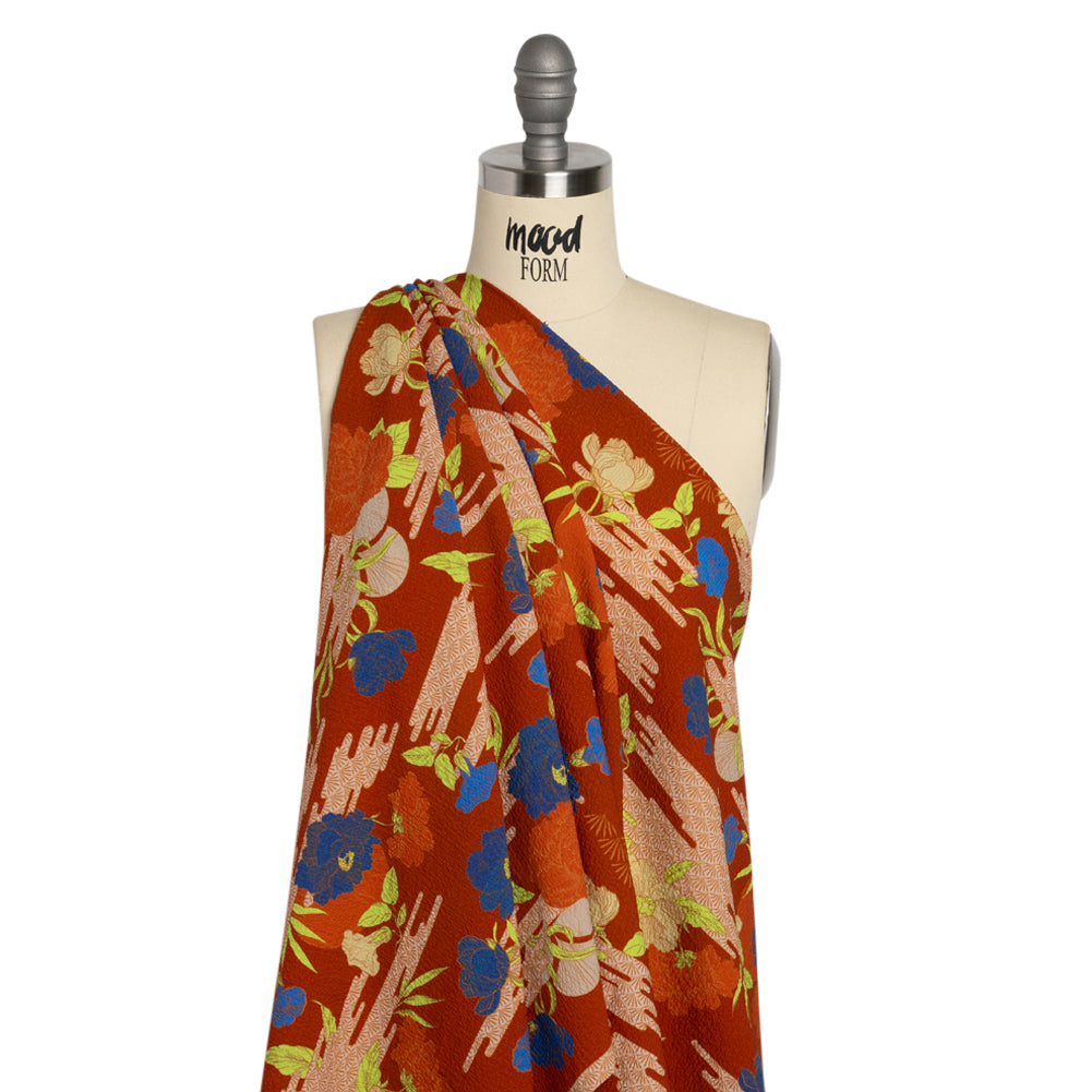 Mood Exclusive Yellow Skyfall Garden Stretch Polyester Seersucker Drape Mood Exclusive Yellow Skyfall Garden Stretch Polyester Seersucker Drape