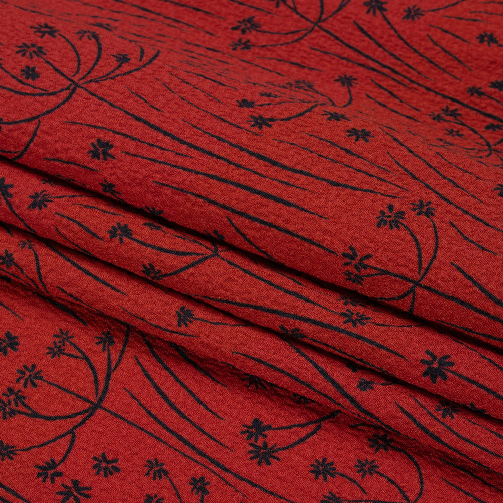 Mood Exclusive Red Dandelion Dreamer Stretch Polyester Seersucker Folded Mood Exclusive Red Dandelion Dreamer Stretch Polyester Seersucker Folded