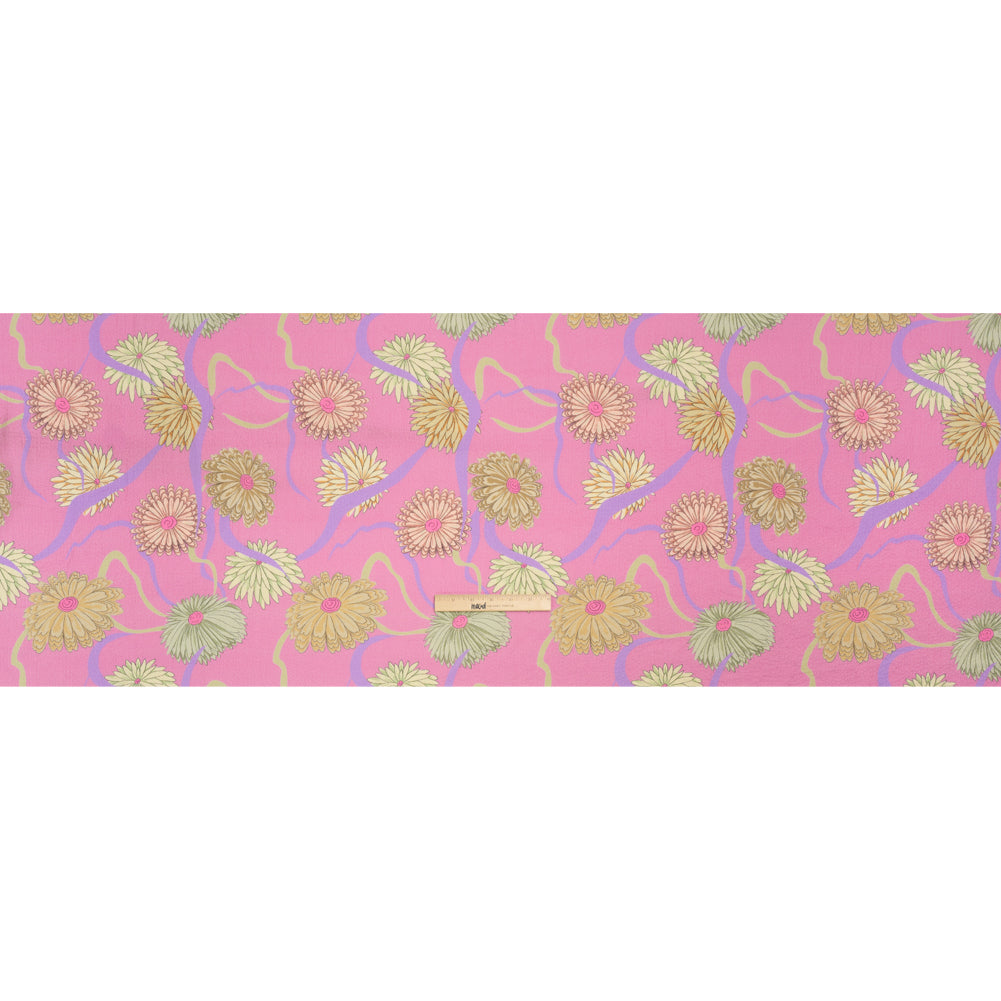 Mood Exclusive Pink Goodness Gardens Stretch Polyester Seersucker Full Mood Exclusive Pink Goodness Gardens Stretch Polyester Seersucker Full
