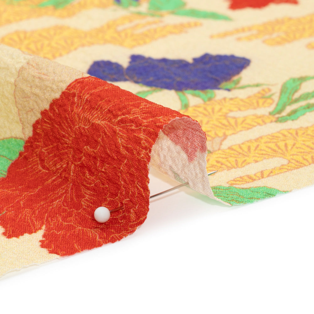 Mood Exclusive Rust Skyfall Garden Stretch Polyester Seersucker Detail Mood Exclusive Rust Skyfall Garden Stretch Polyester Seersucker Detail