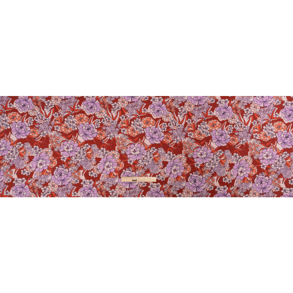 Mood Exclusive Cherry Blossom Lessons Stretch Polyester Seersucker Full Mood Exclusive Cherry Blossom Lessons Stretch Polyester Seersucker Full